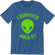 Area 51 I Survived They Can't Stop Us All UFO Funny Humor Gear Tee Shirt