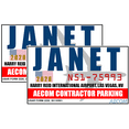 thumbnail image 1 of Area 51 Janet Airlines Parking Stickers, Set of 2 UFO Aliens Roswell, 1 of 4