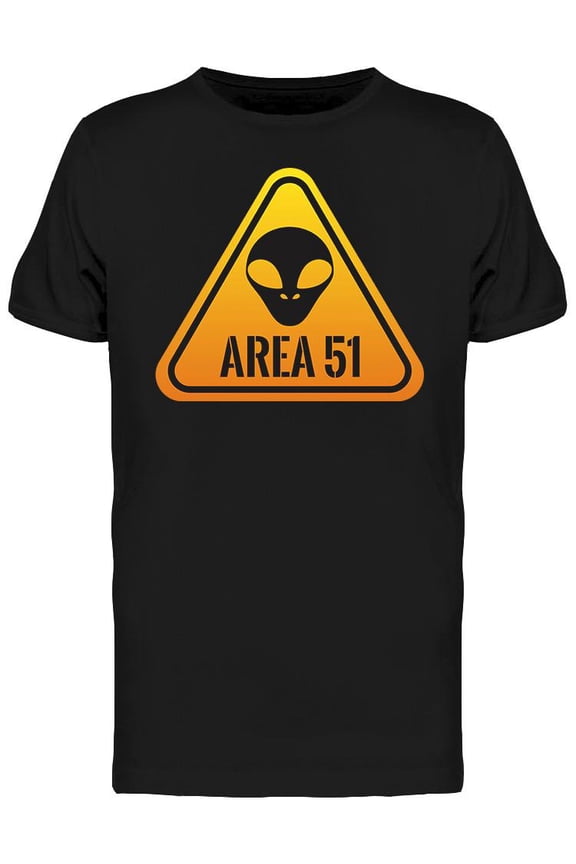 Area 51 Sign T-Shirt Men -Image by Shutterstock, Male Medium
