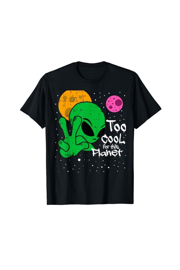 Area-51 Too Lazy For This Planet Alien Easy Halloween Gift T-Shirt