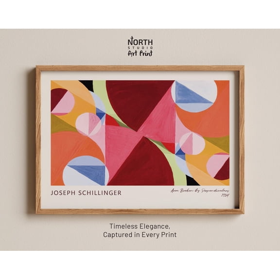 Area Broken by Perpendiculars Joseph Schillinger Geometric Abstraction, Unframed Poster