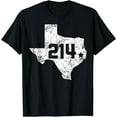 thumbnail image 1 of Area Code 214 Dallas T-Shirt Funny Texas Men Women Gift Tee, 1 of 4