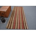 thumbnail image 1 of Area Kilim, Vintage Kilim, Turkish Kilim, Oushak Kilim, 41x100 inches Brown Kilim, Outdoor Kilim, Bedroom Kilim, 11618, 1 of 10