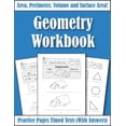 thumbnail image 1 of Area Perimeter And Volume: Geometry Workbook: Practice Pages Of Geometry For Kids & Beginners (With Answers) KS2-KS3 Mat, (Paperback), 1 of 1