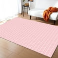 thumbnail image 1 of Area Rug 2'7''x5' Herringbone Abstract Art of Pink Geometric Lines Washable Area Rugs Non Shedding Floor Carpet Rubber Backing Non-Slip Indoor Mats for Living Room Bedroom Kitchen, 1 of 8