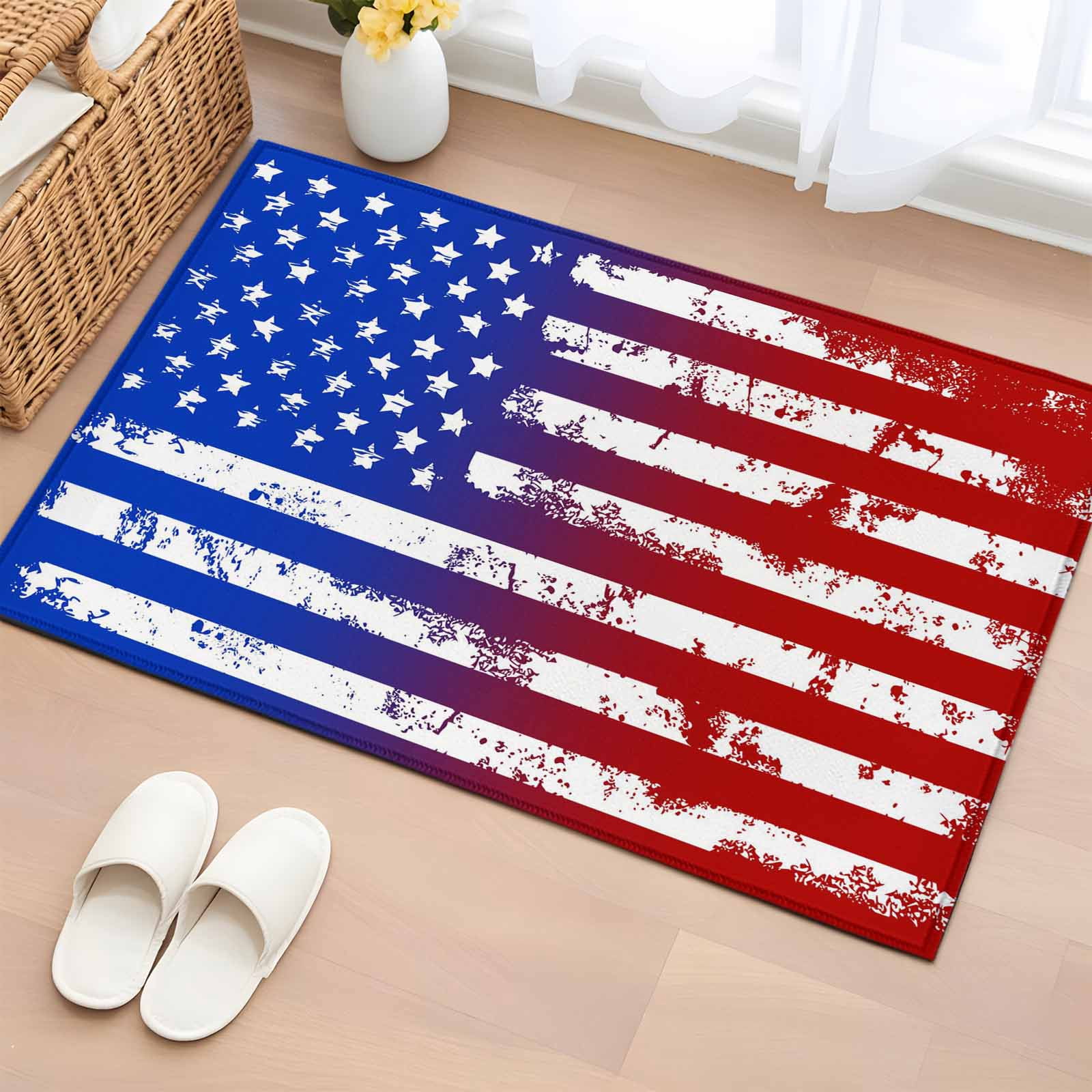 Blood Bath Rug Area Rug 2 x 3 Ft, Red Blue Indoor Accent Bathroom Rugs for Kitchen ...