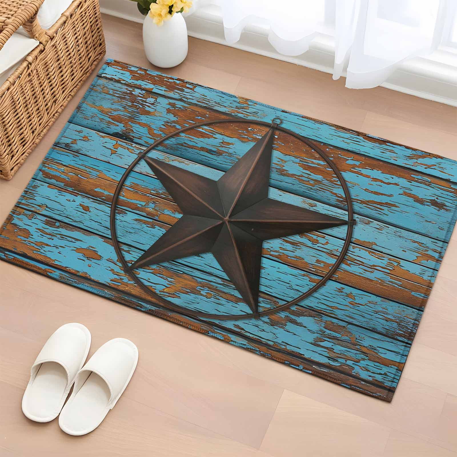 Area Rug 2 x 3 Ft, Texas Star Brown Indoor Accent Bathroom Rugs for ...