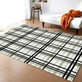thumbnail image 1 of Area Rug 2'x3' Abstract Stripes Sage Green Black Grey Plaid Washable Area Rugs Non Shedding Floor Carpet Rubber Backing Non-Slip Indoor Mats for Living Room Bedroom Kitchen, 1 of 8