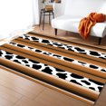 thumbnail image 1 of Area Rug 2'x3' Mexico Cow Grain BROWN Washable Area Rugs Non Shedding Floor Carpet Rubber Backing Non-Slip Indoor Mats for Living Room Bedroom Kitchen, 1 of 8