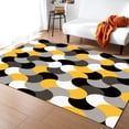 thumbnail image 1 of Area Rug 2'x3' Mid Century Yellow Grey Black Abstract Geometric Art Modern Washable Area Rugs Non Shedding Floor Carpet Rubber Backing Non-Slip Indoor Mats for Living Room Bedroom Kitchen, 1 of 8