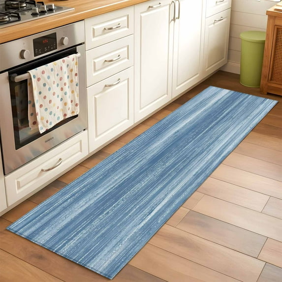 Area Rug 24×72in, Modern Blue Graffiti Floor Carpet Living Room Rug ...