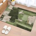 Area Rug 2x3ft, Abstract Green Color Block Graffiti Washable Rugs for ...