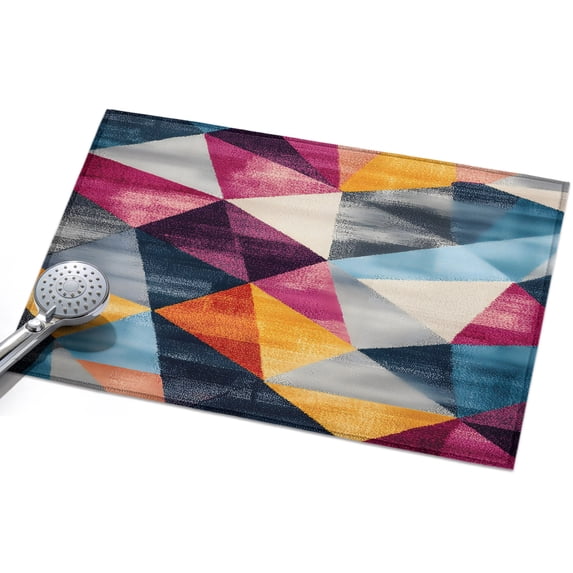 Area Rug 2x3ft Abstract Pink Blue Painting Washable Area Rugs for ...