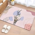 thumbnail image 1 of Area Rug 2x3ft Abstract Plant Mid Century Boho Style Area Rugs Washable Low Pile Floor Carpet for Bedroom, Morandi Color Abstract Geometric Non Slip Soft Rugs for Living Room Entryway Dining Room, 1 of 9