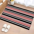 Area Rug 2x3ft Black Red Contrast Monochromatic Tones Area Rugs ...