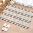 thumbnail image 1 of Area Rug 2x3ft Boho Geometric Khaki Stripe Area Rugs Washable Low Pile Floor Carpet for Bedroom, Vintage Tribal Pattern Non Slip Soft Rugs for Living Room Entryway Dining Room, 1 of 9