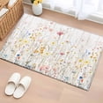 thumbnail image 1 of Area Rug 2x3ft, Colorful Flower Country Floral Washable Rugs for Living Room Bedroom, Wildflower Watercolor Soft Non-slip Area Rugs Rectangle Floor Carpet for Dining Room, 1 of 9