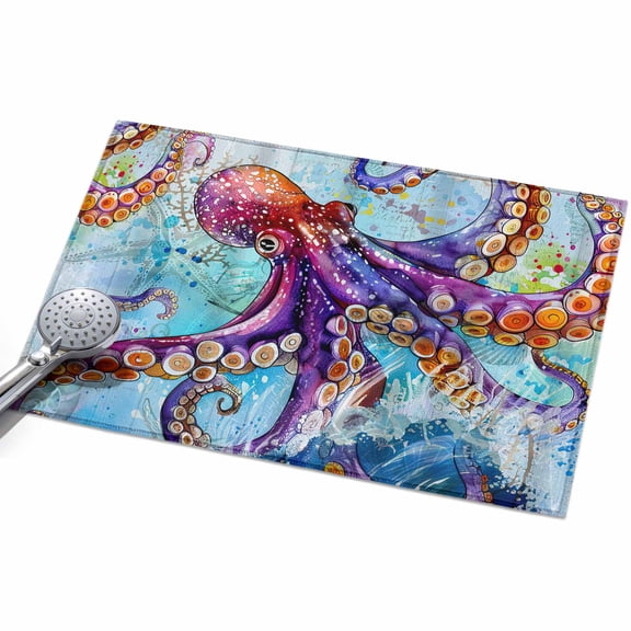 Area Rug 2x3ft Cool Octopus Tentacles Washable Area Rugs for Living Room Sea Ocean Animal Underwater Marine Life Non Slip Floor Carpet Mat for Kitchen Entryway Bathroom Office Home Decor