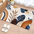 thumbnail image 1 of Area Rug 2x3ft Mid Century Abstract Geometric Area Rugs Washable Low Pile Floor Carpet for Bedroom, Boho Leaves Nordic Arch Sun Non Slip Soft Rugs for Living Room Entryway Dining Room, 1 of 9