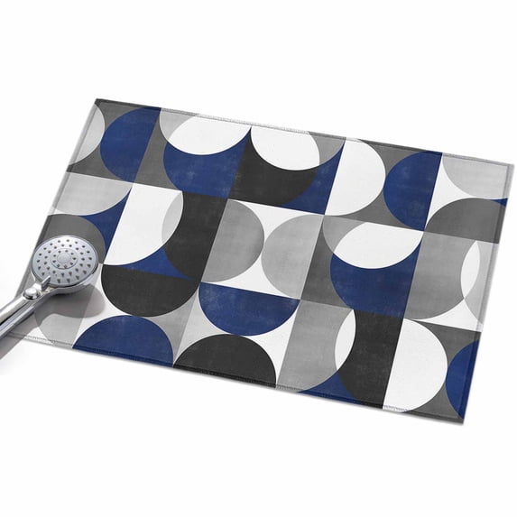Area Rug 2x3ft Modern Blue Gray Geometric Washable Area Rugs for Living ...