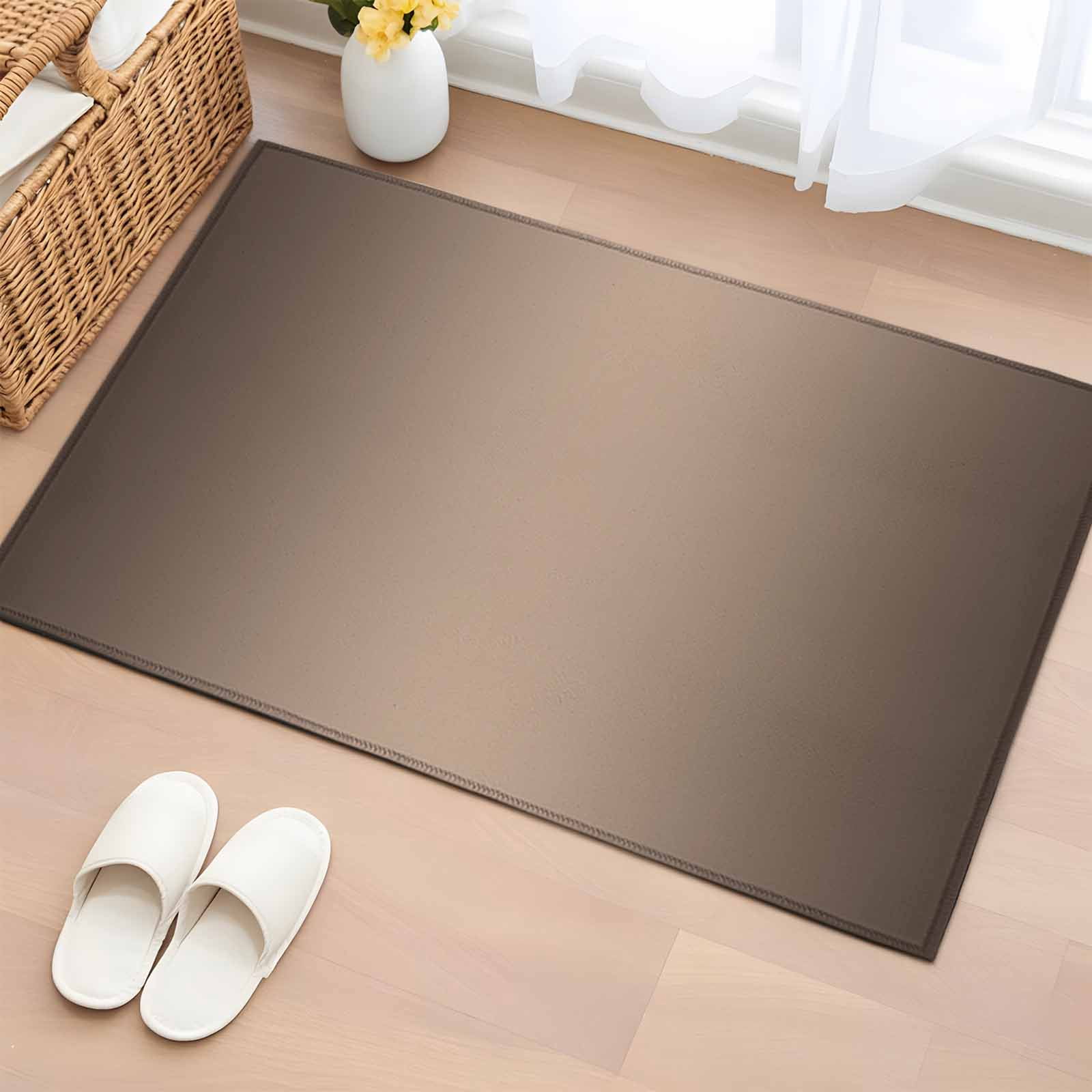 Area Rug 2x3ft, Modern Dark Brown Color Gradient Washable Rugs for ...