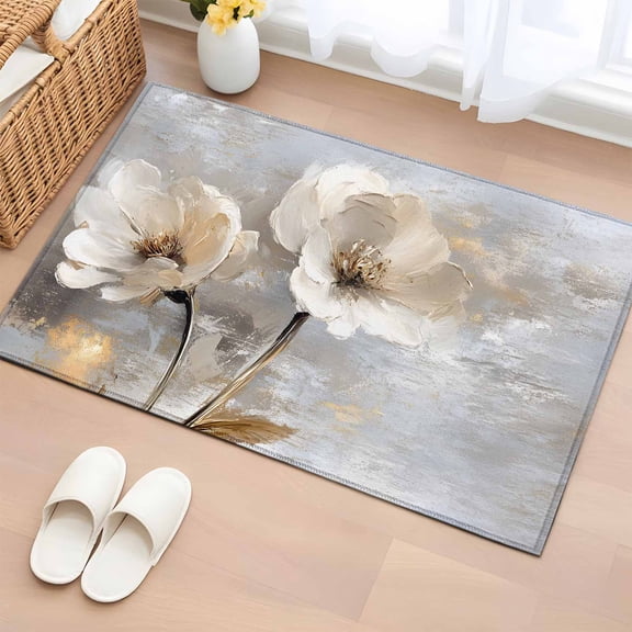 Insect Area Rug Oil Painting Butterfly Area Rugs, Night Sky Insect Carpet, Washable Non ...