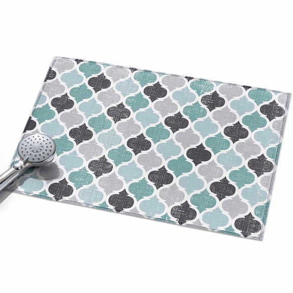 Area Rug 2x3ft Retro Moroccan Pattern Washable Area Rugs for Living Room Geometric Style Non Slip Floor Carpet Mat for Kitchen Entryway Bathroom Office Home Decor