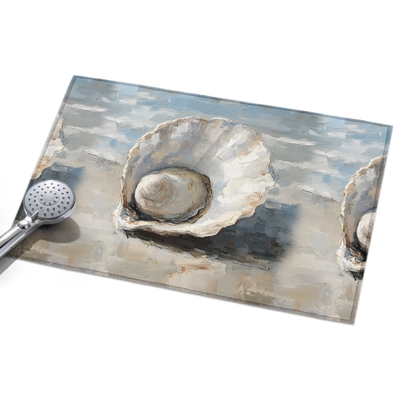 Area Rug 2x3ft Shell Beach Ocean Washable Area Rugs for Living Room Oil ...