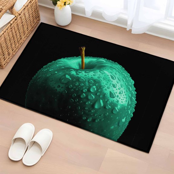 Area Rug 2x3ft Turquoise Fruit Carpets Indoor Floor Area Mat Doormat Entrance Mat Rugs for Entry Living Room Dining Room Kitchen Bedroom, Berry Drops Sofa Throw Carpet