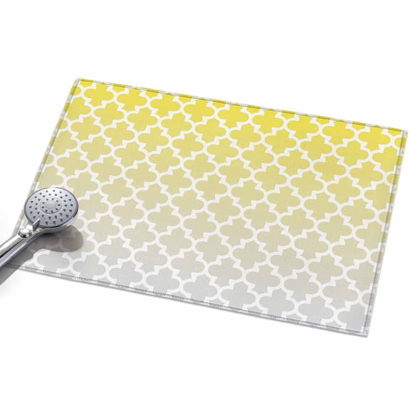 Area Rug 2x3ft Yellow Moroccan Design Washable Area Rugs for Living Room Geometric Pattern Non Slip Floor Carpet Mat for Kitchen Entryway Bathroom Office Home Decor