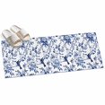 thumbnail image 1 of Area Rug 2x6ft Blue Flowers Area Rugs for Kitchen Runner Rug Bird Non Slip Floor Carpet Mat for Kitchen Entryway Bathroom Office Home Decor, 1 of 8