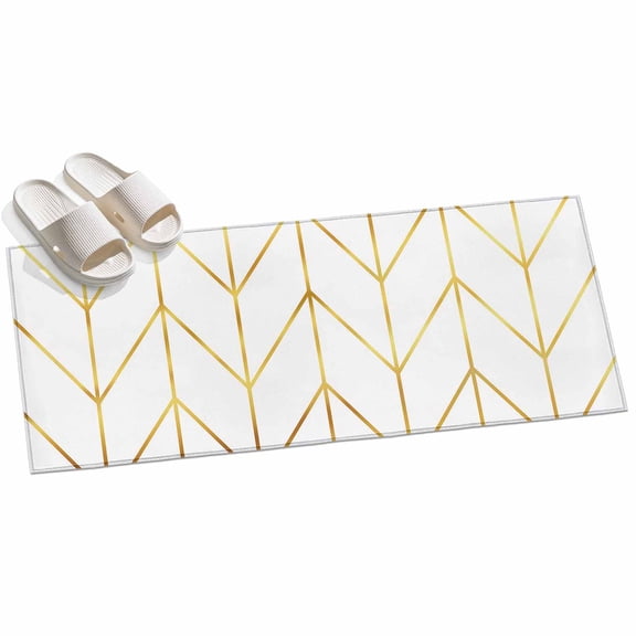 Area Rug 2x6ft Geometric Abstract Stripes Area Rugs for Kitchen Runner Rug Chevron Non Slip Floor Carpet Mat for Kitchen Entryway Bathroom Office Home Decor