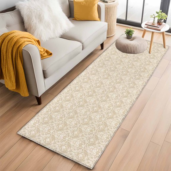Area Rug 2x6ft Medieval Turkey Pattern Area Rugs Washable Low Pile Floor Carpet for Bedroom, Retro Wallpaper Non Slip Soft Rugs for Living Room Entryway Dining Room