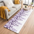 Area Rug 2x6ft Purple Eucalyptus Leaf Carpets Indoor Floor Area Mat ...