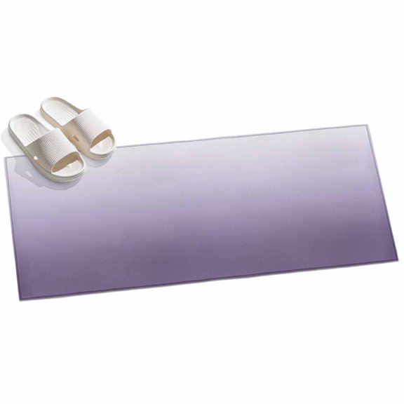 Area Rug 2x6ft Purple Ombre Area Rugs for Kitchen Runner Rug Gradient Gradual Color Non Slip Floor Carpet Mat for Kitchen Entryway Bathroom Office Home Decor