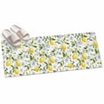 Area Rug 2x6ft Yellow Lemon Leaves Area Rugs for Kitchen Runner Rug ...