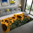 thumbnail image 1 of Area Rug 3D Sunflower Carpet Non-slip Floor Mat Bedroom Living Room Large Area Rugs Home Decor Flora, 1 of 7