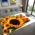 thumbnail image 1 of Area Rug 3D Sunflower Carpet Non-slip Floor Mat Bedroom Living Room Large Area Rugs Home Decor Flora, 1 of 7