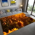 thumbnail image 1 of Area Rug 3D Sunflower Carpet Non-slip Floor Mat Bedroom Living Room Large Area Rugs Home Decor Flora, 1 of 7