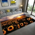 thumbnail image 1 of Area Rug 3D Sunflower Carpet Non-slip Floor Mat Bedroom Living Room Large Area Rugs Home Decor Flora, 1 of 7