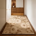 thumbnail image 1 of Toyoso 3'x5' Modern Earthy Area Rug, Mocha Brown and Champagne Silicone Rug, Large Graphic Bloom Modern Washable Non-Slip Accent Floor Mat for Threshold and Office Art Decor Rug, 1 of 9