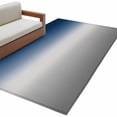 thumbnail image 1 of Area Rug 3x5ft, Dark Blue Gradient Gray Washable Rugs for Living Room Bedroom, Ombre Minimalist Style Soft Non-slip Area Rugs Rectangle Floor Carpet for Dining Room, 1 of 9