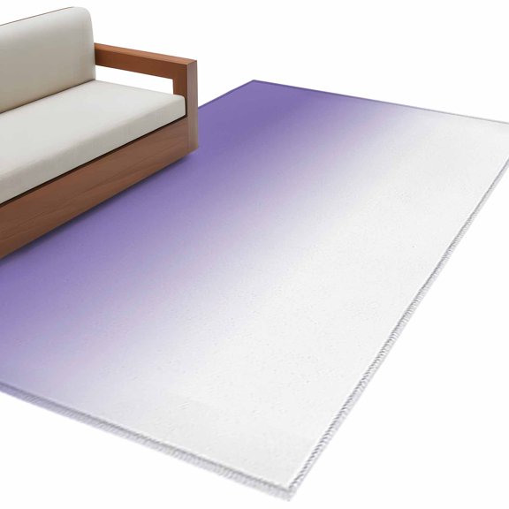 Area Rug 3x5ft, Gradient Ombre Washable Rugs for Living Room Bedroom, Lavender Purple Soft Non-slip Area Rugs Rectangle Floor Carpet for Dining Room