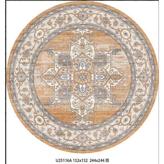 Area Rug 3x7 for Living Room, Apartment Decor Rug, Indoor Dining Room Area Rug