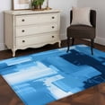 thumbnail image 1 of Area Rug 48×72in, Abstract Blue Graffiti Floor Carpet Living Room Rug, Spotted Oil Painting Art Non-Slip Welcome Mat Indoor Rugs for Bedroom Dining Room, 1 of 9