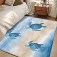 Area Rug 48×72in, Blue Ocean Gradient Weaves Floor Carpet Living Room ...
