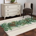 thumbnail image 1 of Area Rug 48×72in, Farmhouse Pine Needle Pinecone Floor Carpet Living Room Rug, Rustic Retro Wood Grain Non-Slip Welcome Mat Indoor Rugs for Bedroom Dining Room, 1 of 9