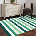 thumbnail image 1 of Area Rug 48×72in, Sage Green Gradient Stripes Watercolor Floor Carpet Living Room Rug, Geometric Line Non-Slip Welcome Mat Indoor Rugs for Bedroom Dining Room, 1 of 9