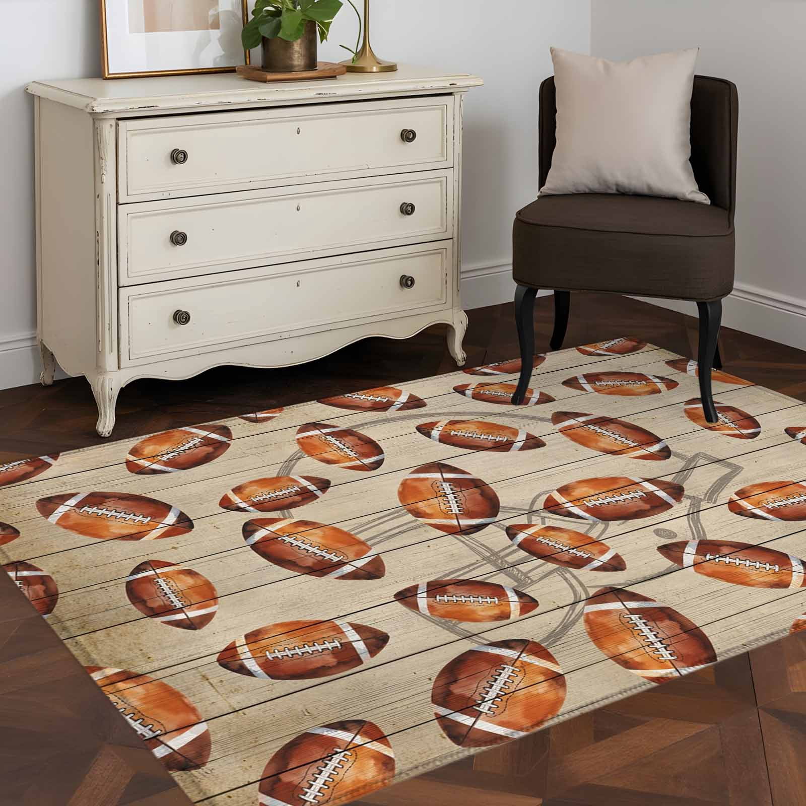 Pure Color Carpet Rugby Color Area Rug 48×72in, Vintage Rugby Seamless Floor Carpet Living Room Rug ...