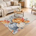 Area Rug 4x6ft, Thanksgiving Fall Low Pile Washable Rugs for Entryway ...